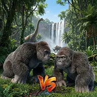 Gorilla Monster Fight