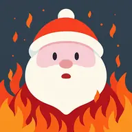 Santa on Fire